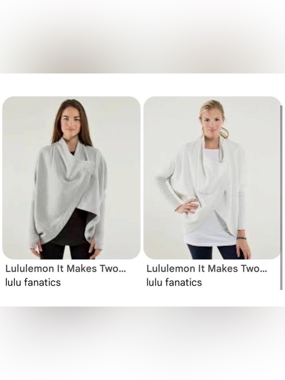 Lululemon - EUC - It Makes Two Wrap Gray
A Unique Piece for the Lulu Fanatic!
